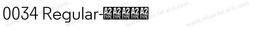 0034 Regular字体转换